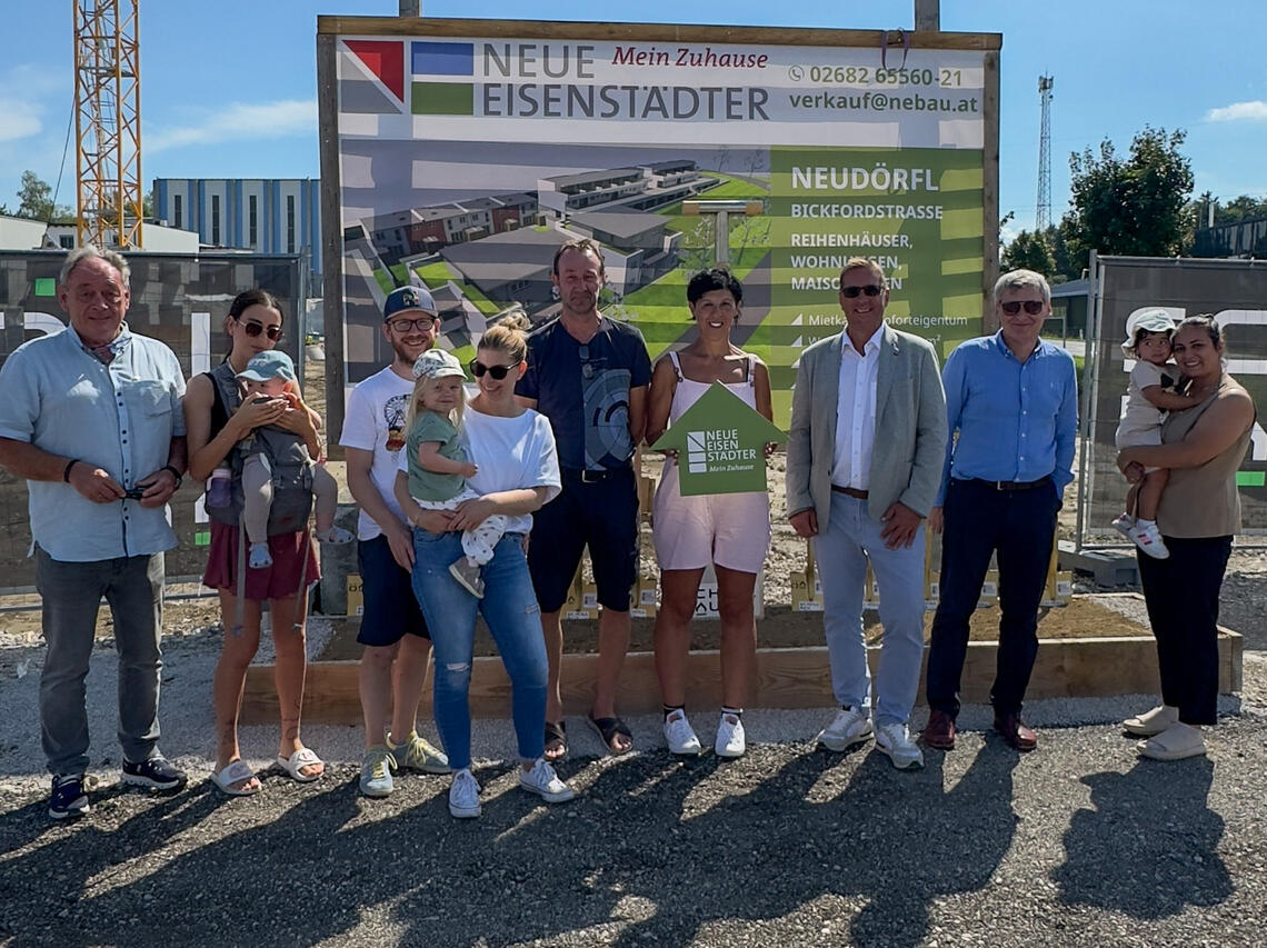 Neudörfl, Bickfordstraße - Spatenstich und Übergabefeier