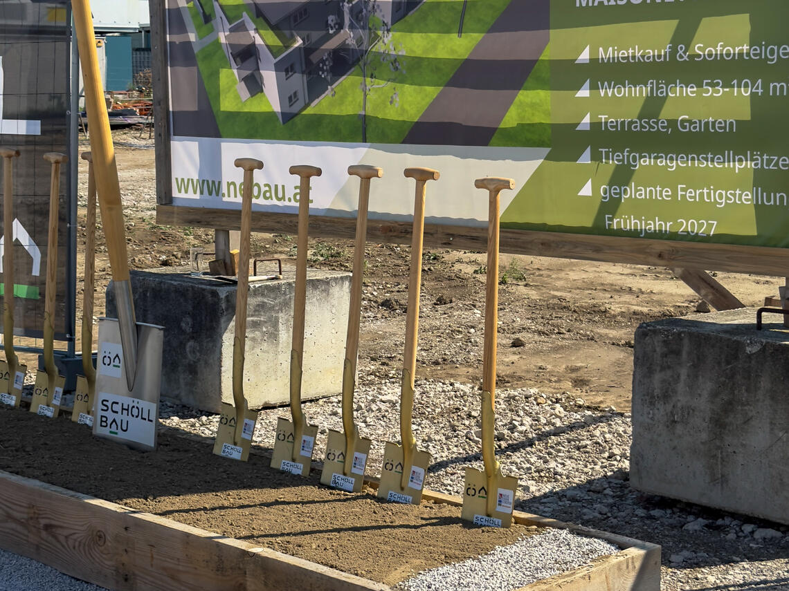 Neudörfl, Bickfordstraße - Spatenstich und Übergabefeier