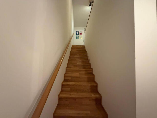 Reihenhaus Pinkafeld Treppe – Holzstiege mit Handlauf ins Obergeschoss