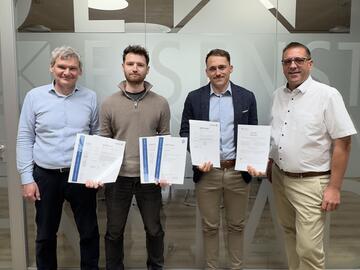 Ausbildungserfolg Julian Fiedler und Daniel Braunstein