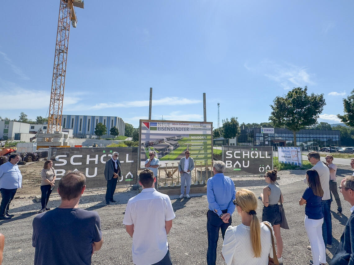 Neudörfl, Bickfordstraße - Spatenstich und Übergabefeier
