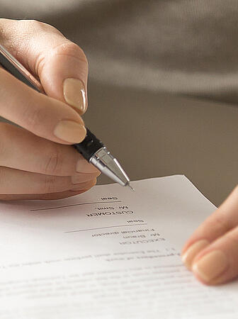 Stockfoto Unterschrift