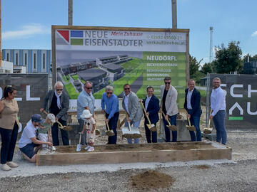 Neudörfl, Bickfordstraße - Spatenstich und Übergabefeier